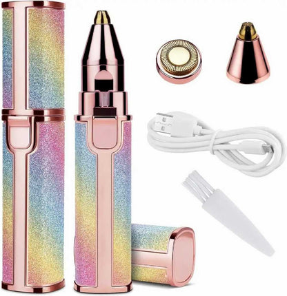Rechargeable 2-in-1 Flawless Facial Hair Remover for Women