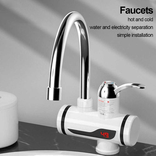 Instant Electric Hot Water Heater Faucet – 3000W | Digital Display | 360° Rotation