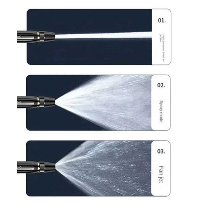 High-Pressure Metal Water Spray Gun – Multi-Pattern Nozzle